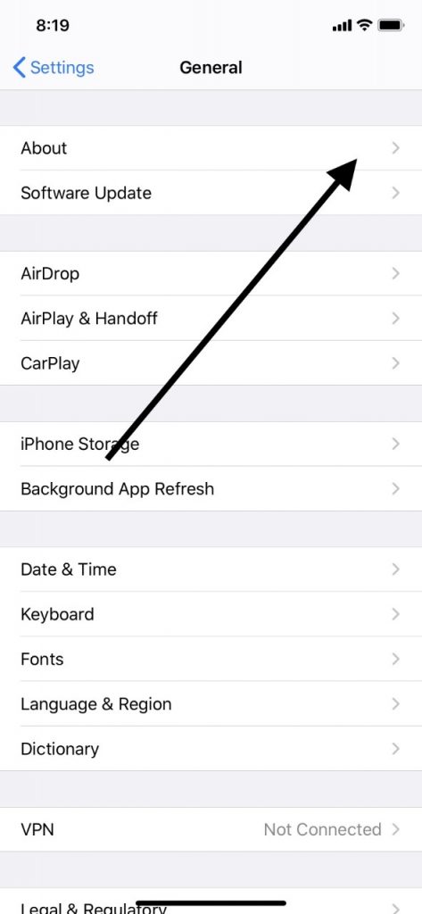 Cambie el nombre de su teléfono para AirDrop