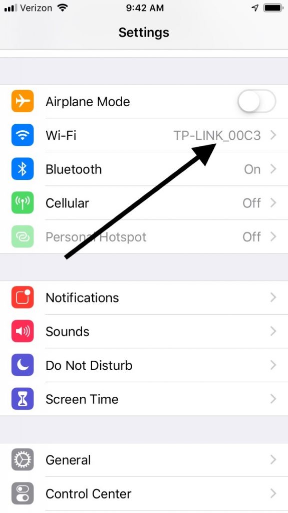 Verifique el estado de Wi-Fi para el error de activación del iPhone