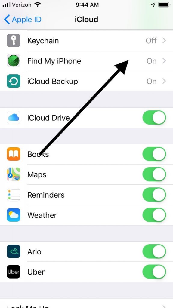 Encontrar mi iPhone impacta el error de activación del iPhone