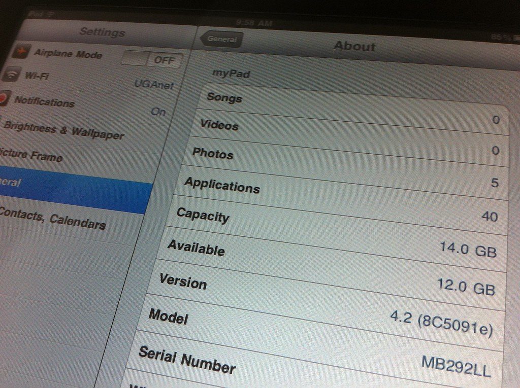 Configuración de iPad de primera generación 