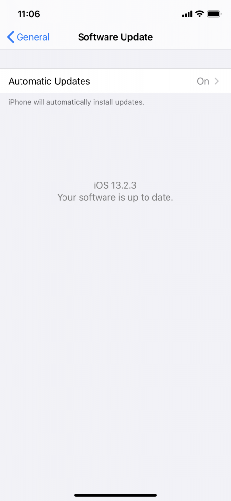 Actualización de software para borrar el caché de aplicaciones de iPhone