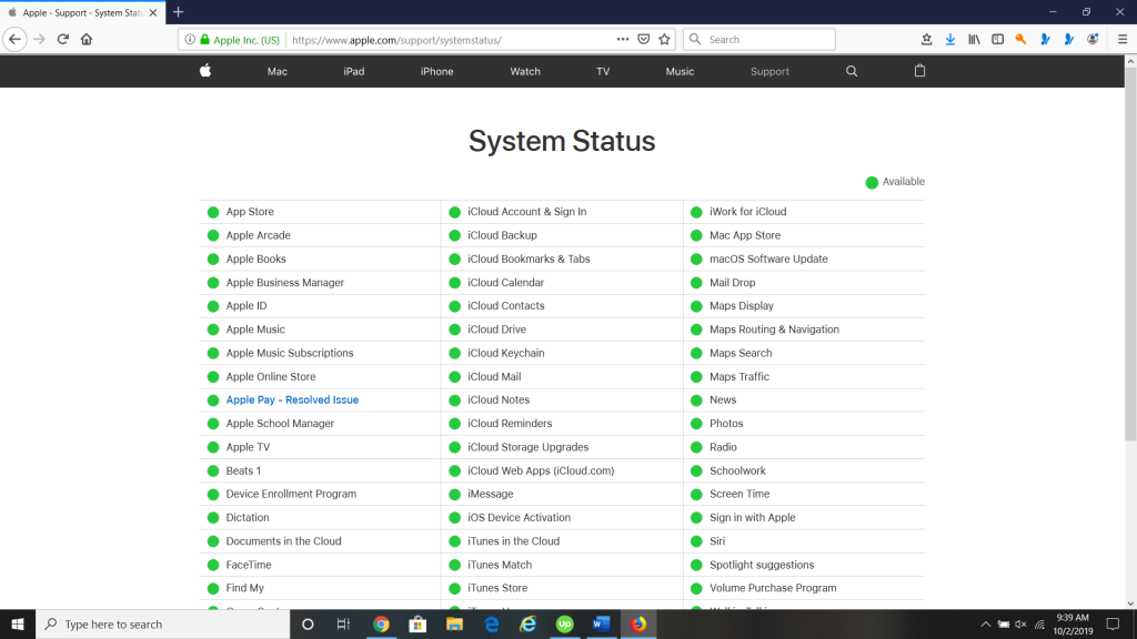 Verificación de estado del sistema para el error de activación del iPhone