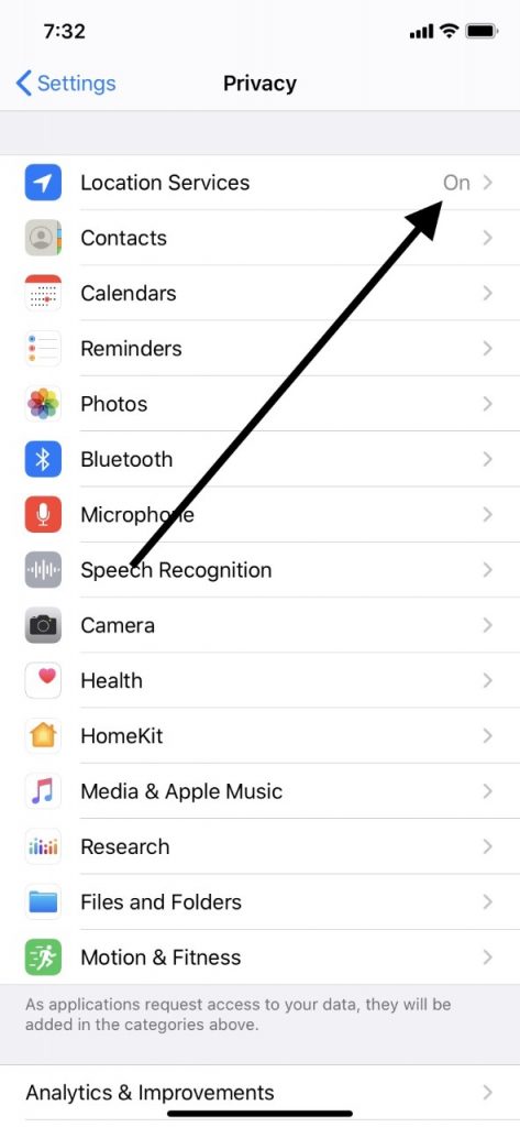 sobrecalentamiento de iPhone: apague los servicios de ubicación de su iPhone