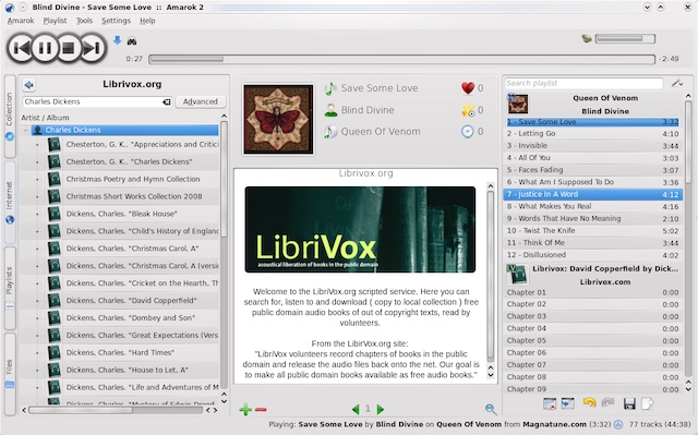 Mejor alternativa de iTunes-Amarok