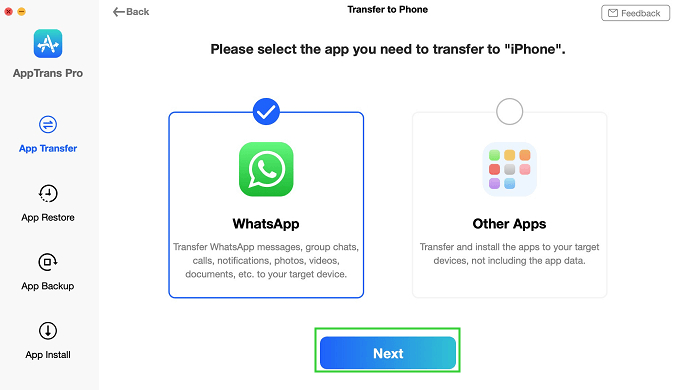 Software de transferencia de WhatsApp de cualquiertrans