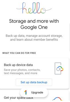 Haga una copia de seguridad de mi tarjeta de memoria antes de formatear con Google One