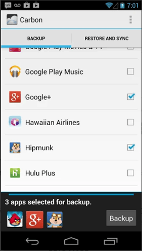 Software de copia de seguridad del teléfono Android para PC como Helium