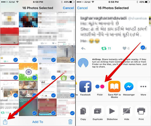 Comparte fotos de iPhone a través de Flickr