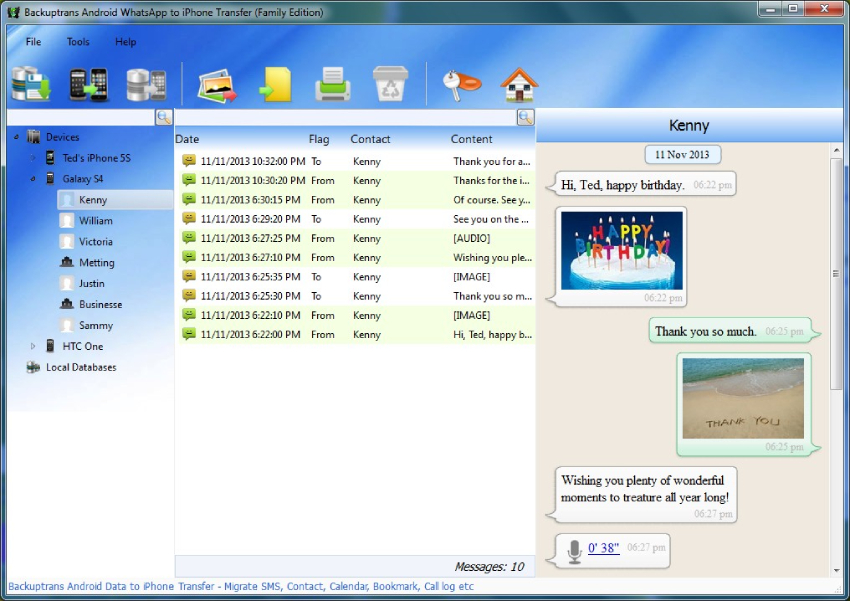 Software de transferencia de backuptrans whatsapp