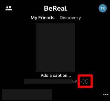 Notificación de captura de pantalla de Bereal iPhone