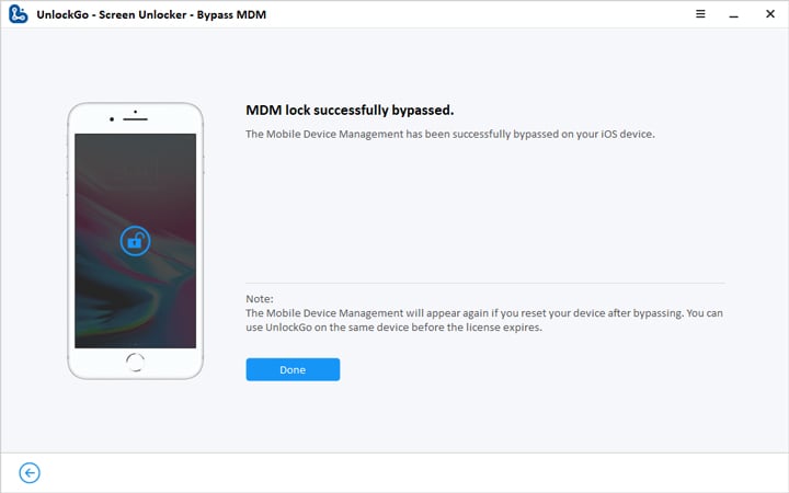 Bustar el bloqueo MDM con éxito