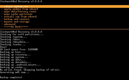 ADB Pull / Data / Media / ClockworkMod / Backup ~ / Desktop / Android-Up