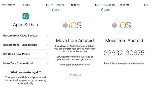 Transfiera el número de teléfono a través de mudarse a la primera parte de iOS