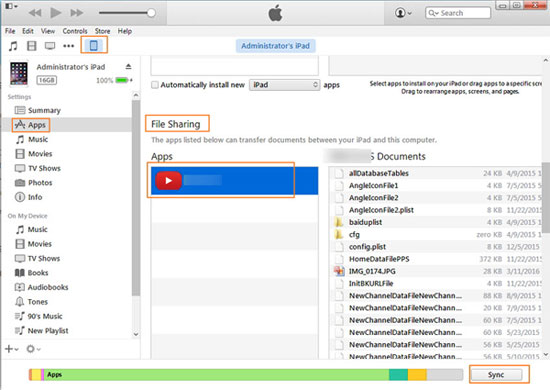Transferir archivos al iPhone con iTunes