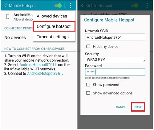 Modificar la configuración de WiFi