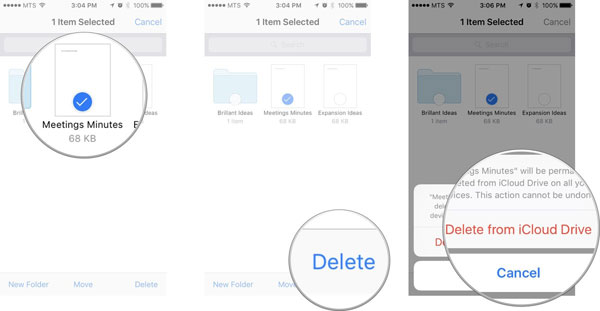 Cómo eliminar archivos de iCloud Drive