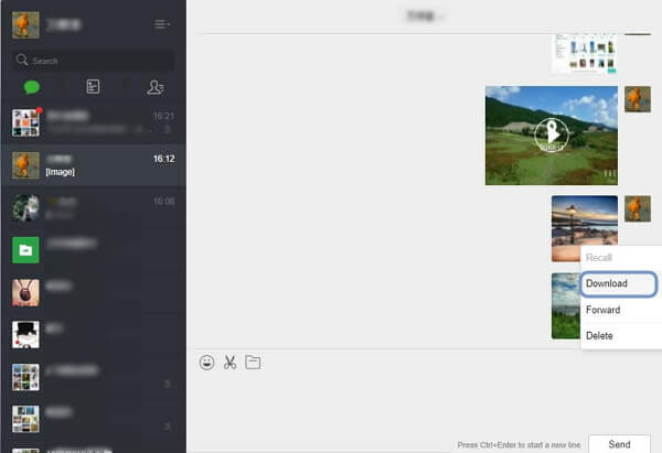 Descargar imágenes de WeChat a PC