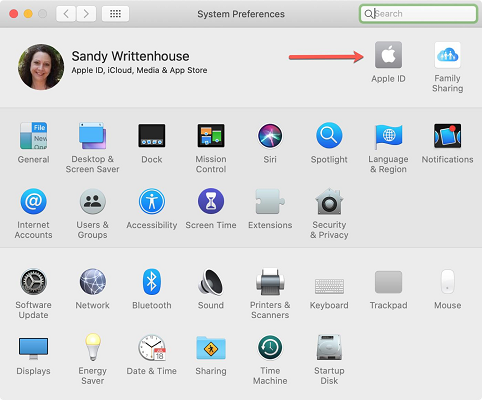 Habilitar la identificación de Apple en Mac