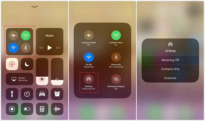Habilitar AirDrop en iPhone