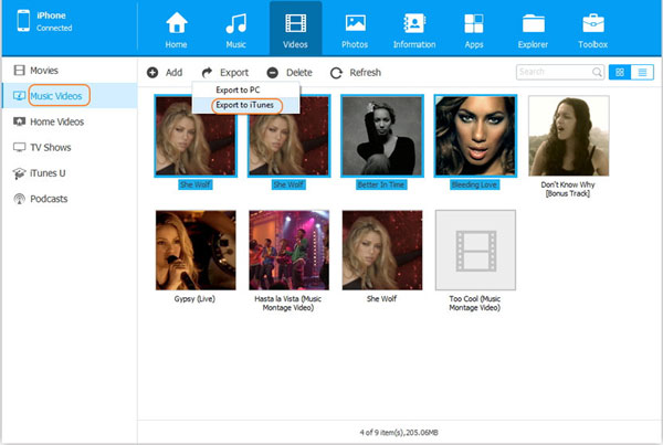Exportar archivos desde iPhone a iTunes