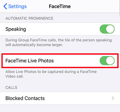 Facetime en vivo