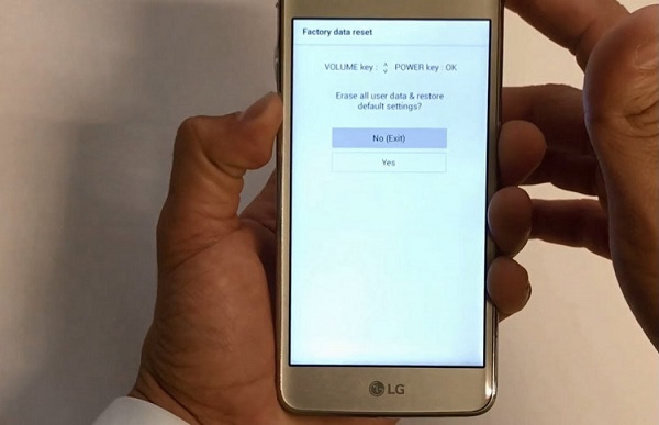 Restablecimiento duro LG Teléfono