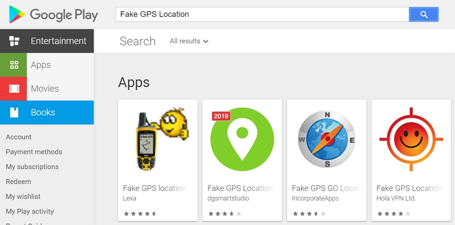 Ubicación del GPS falso en Uber con GPS falso Go Go