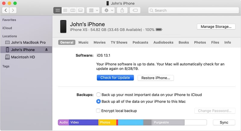 Actualizar iPad con iTunes