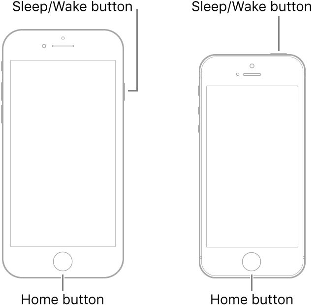 Force Reiniciar su iPhone 6s para arreglar el iPhone se congeló durante la actualización