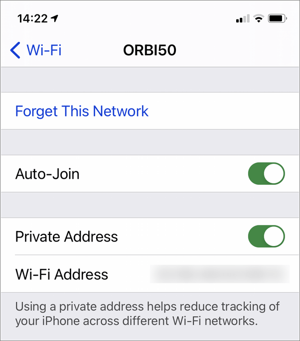 Olvídate de wifi en un iPhone