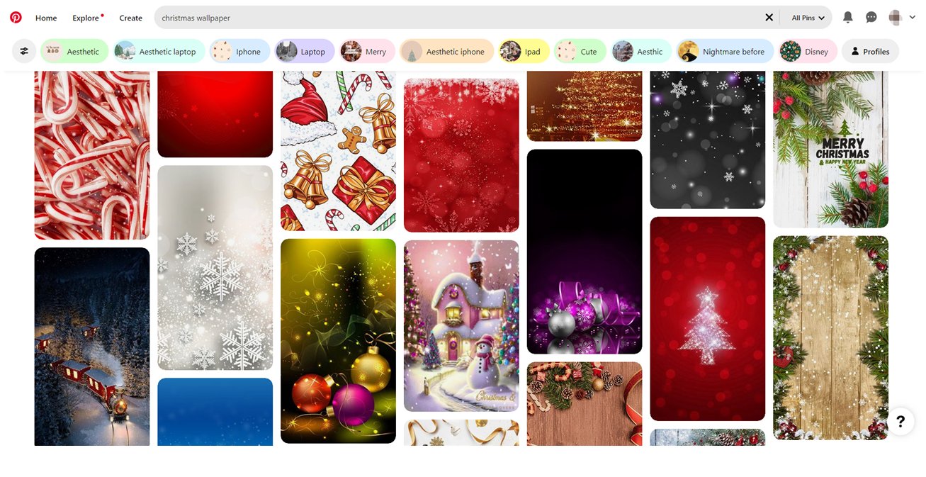 Fondo de pantalla de Navidad de iPhone gratis en Pinterest