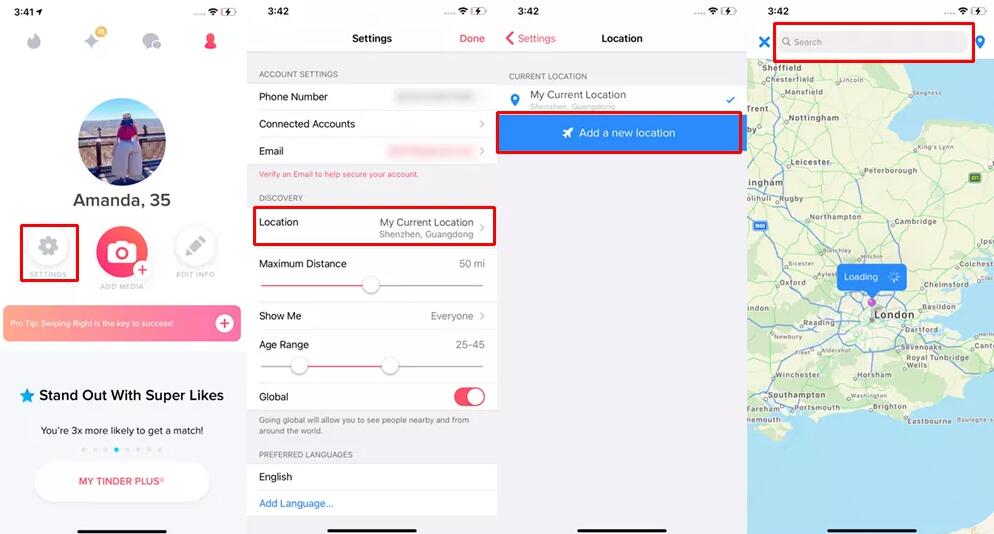 Cómo cambiar la ubicación en Tinder gratis
