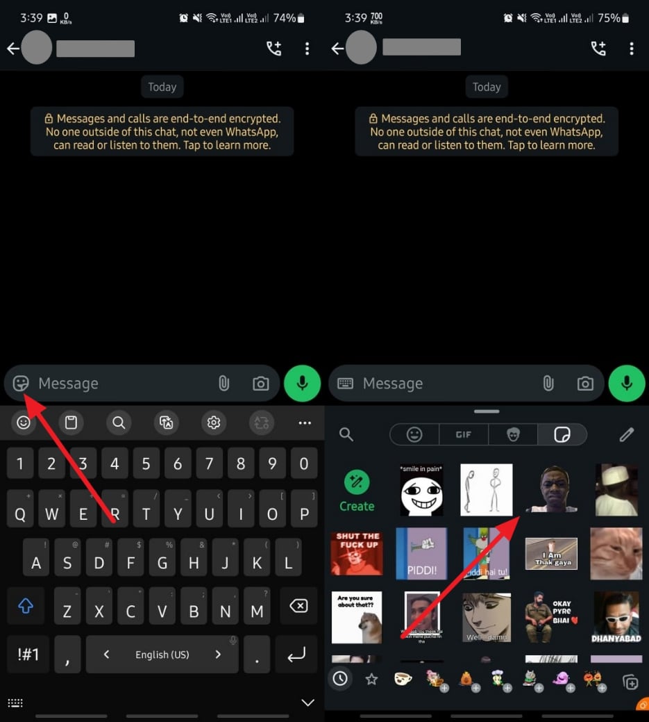Pegatina de acceso en Android
