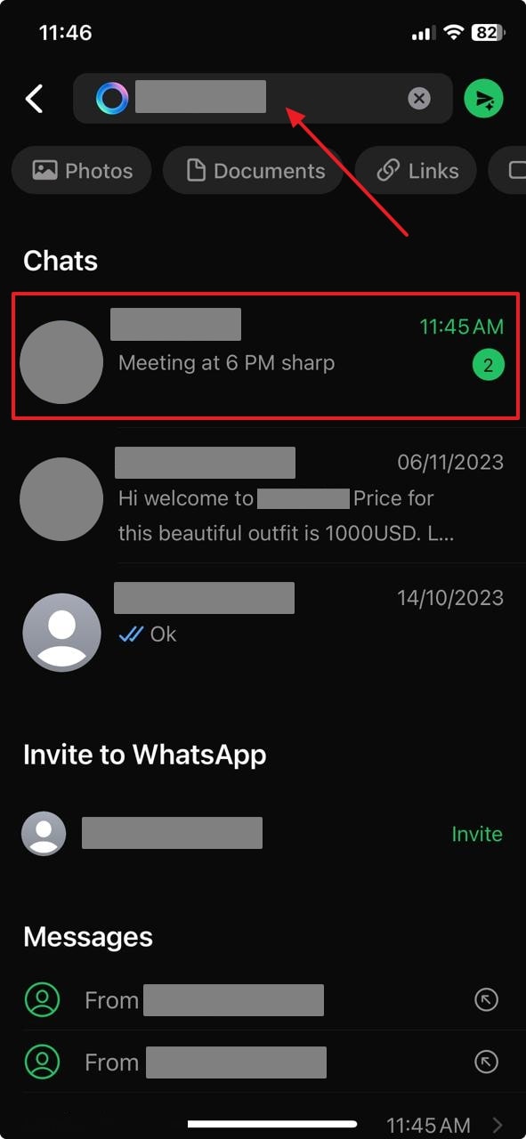 Pregunte Meta o Search Chat