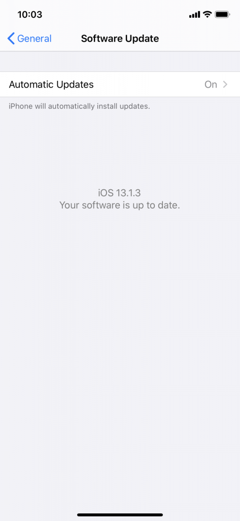 Actualización de iOS si la activación de iMessage falló 