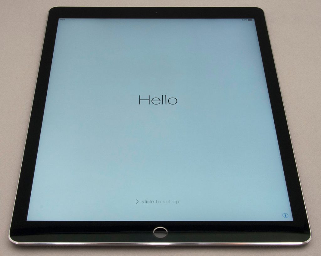   pantalla de inicio de iPad Pro