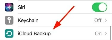 Seleccione la copia de seguridad de iCloud