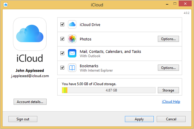 Sincronización de datos de PC a iPhone a través de iCloud