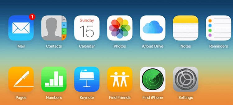 Recupere los archivos Deteld del iPad a través de iCloud Web Seleccione