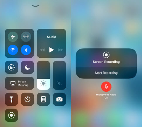 Verifique el micrófono en iOS 11