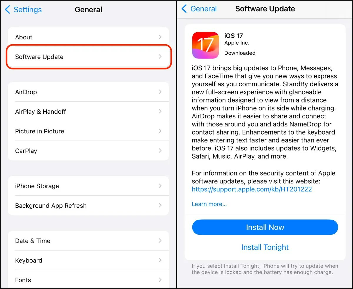 Iphone 15 desplazamiento