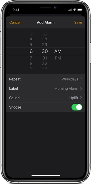 Establecer un ruido de alarma