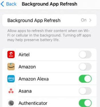 Finaca de iPhone actualización