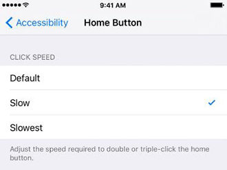 iPhone Haga clic en la velocidad