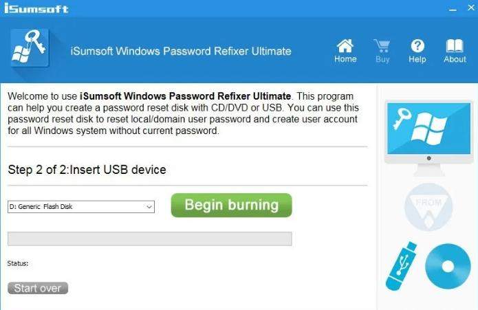 Refixer de contraseña de Isumsoft Windows