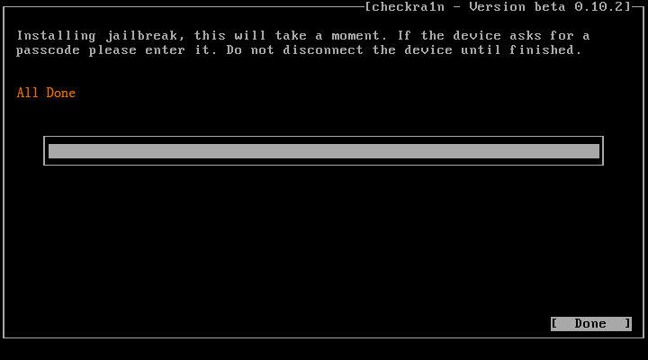 iPhone de jailbreak en Windows exitoso