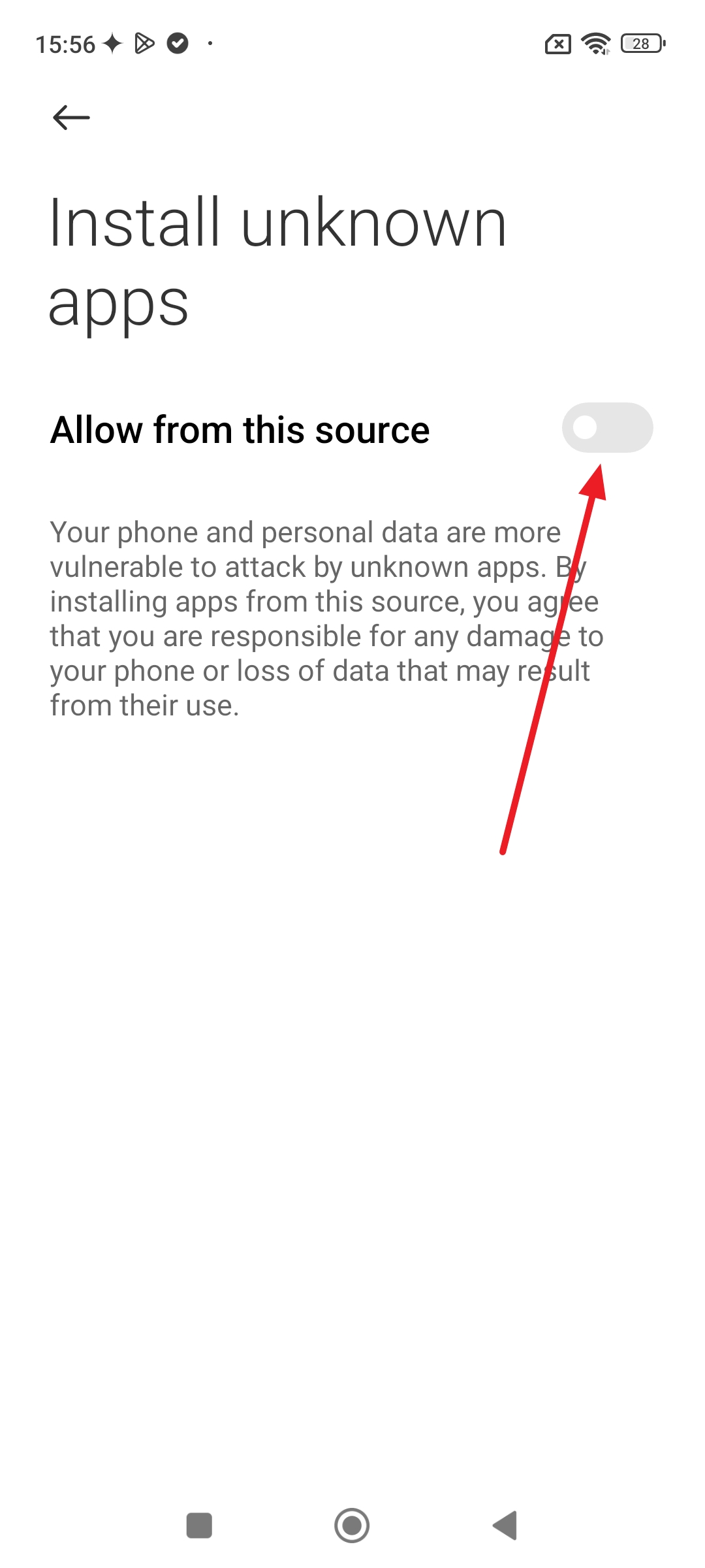 Permitir la configuración de permiso y seguridad