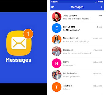Android Message Manager como mensajes