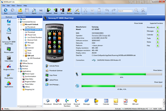 El mejor software de copia de seguridad de Android para PC como MobileDit