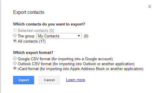 Mueva los contactos de Gmail al iPhone